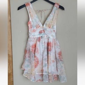 abercrombie mini v neck dress